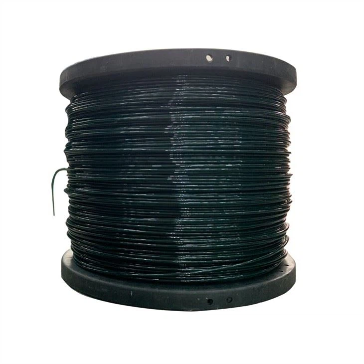 Gwifren Polyester Gwyrdd Tywyll 2.7mm 3.0mm Ar gyfer Basged Gabion