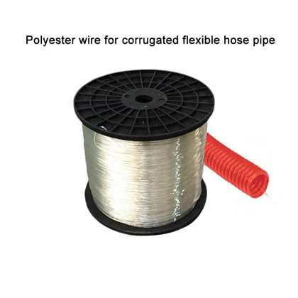 Wire Polyester 1.3mm Ar gyfer Llinell Gymorth Pibellau Hose Hyblyg Rhychog